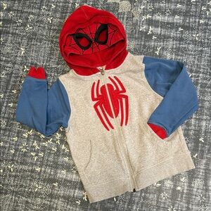 Hanna Andersson 6-7 Marvel Spider-Man Red and Gray Kids' Hoodie